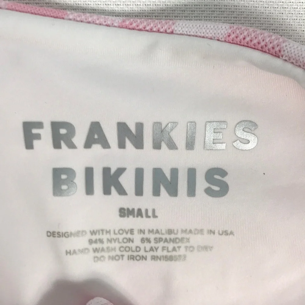 NWT FRANKIES BIKINIS Cash poly one piece pink picnic - Picture 7 of 9